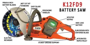 K12FD9 9" Battery Rescue Saw Kit