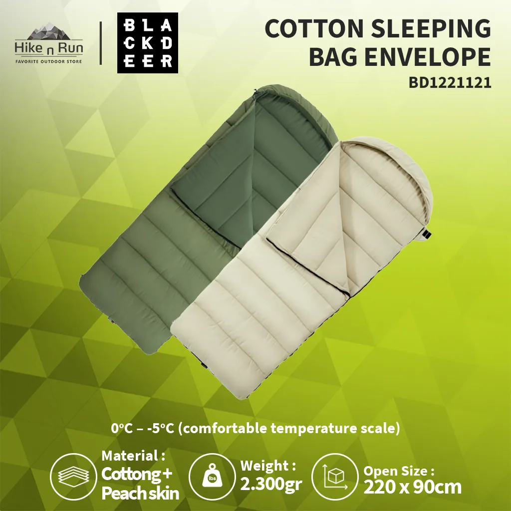 KANTUNG TIDUR CAMPING BLACKDEER BD122112 SLEEPING BAG ENVELOPE HOODIE