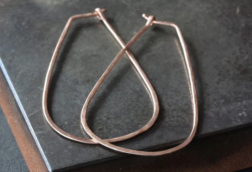 Large Horseshoe Hoop Earrings