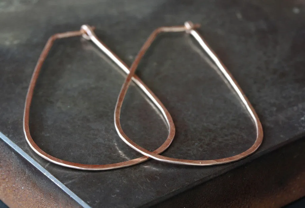 Large Horseshoe Hoop Earrings