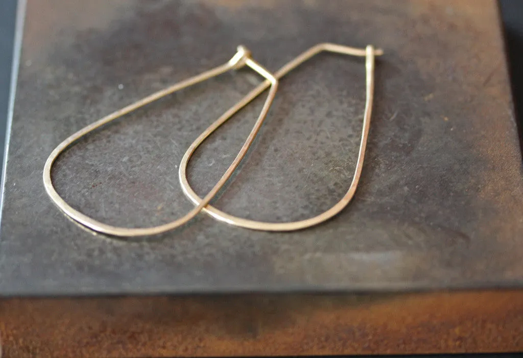 Large Horseshoe Hoop Earrings