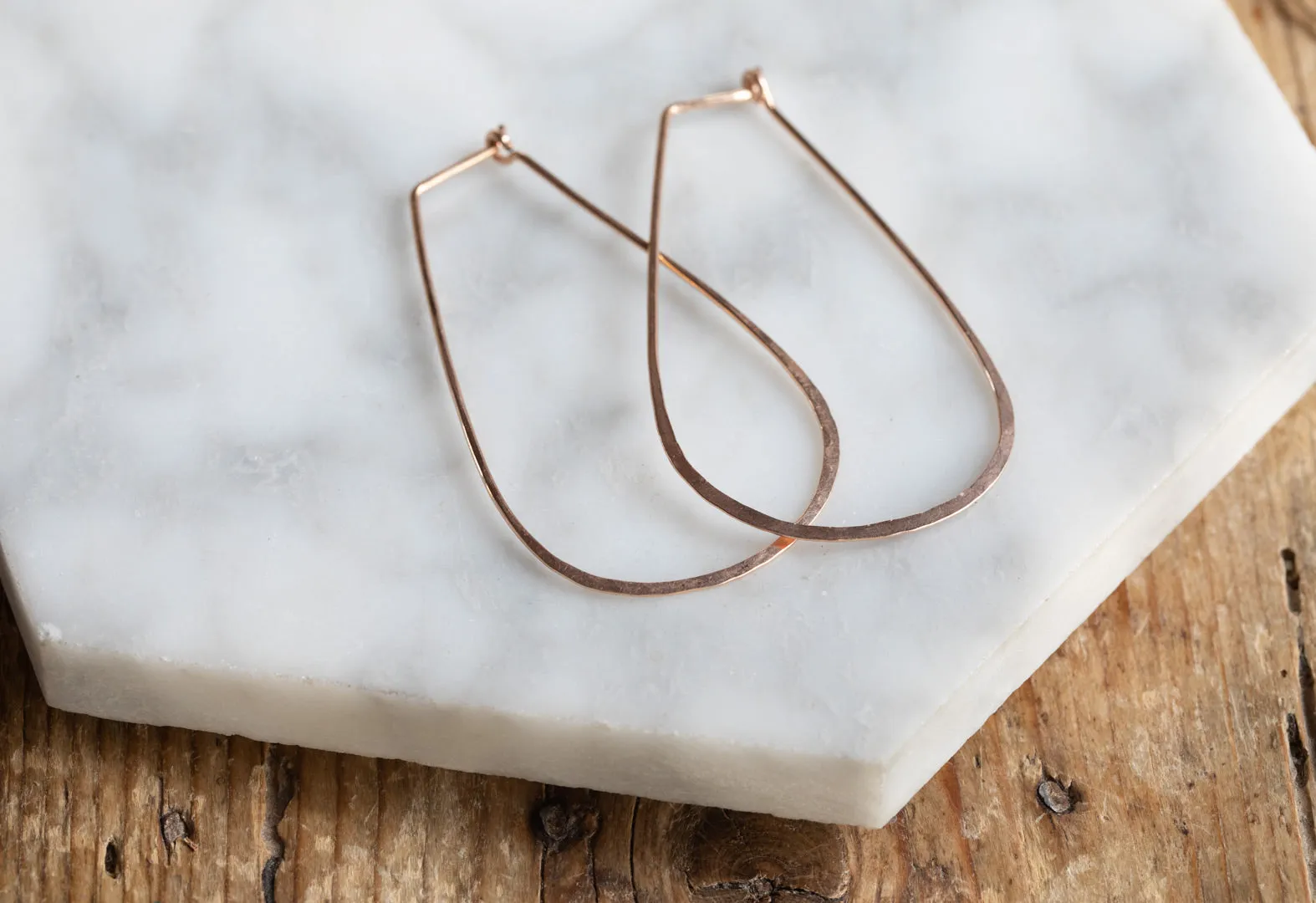 Large Horseshoe Hoop Earrings