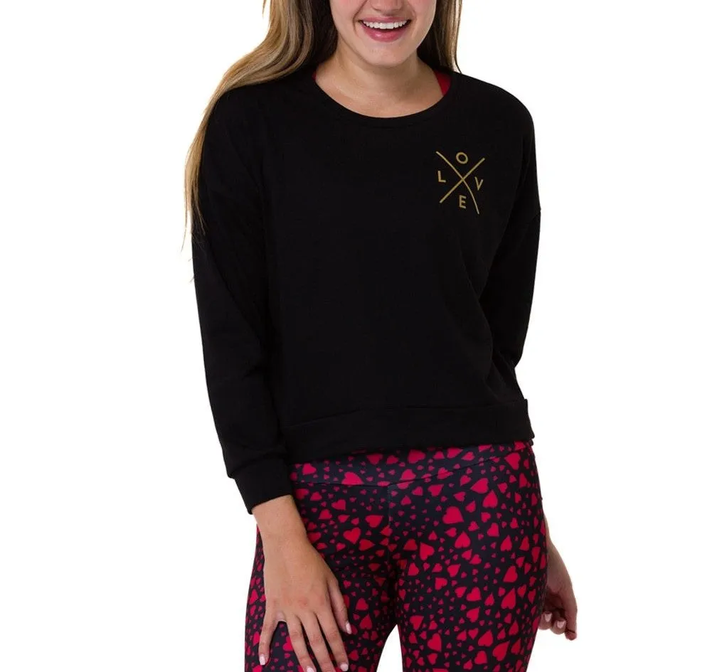 Last Chance! Onzie Yoga LOVE logo Sweatshirt 3764