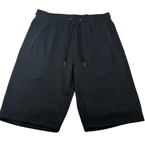 LXR Daily Shorts, Black Embroidery (Textured)