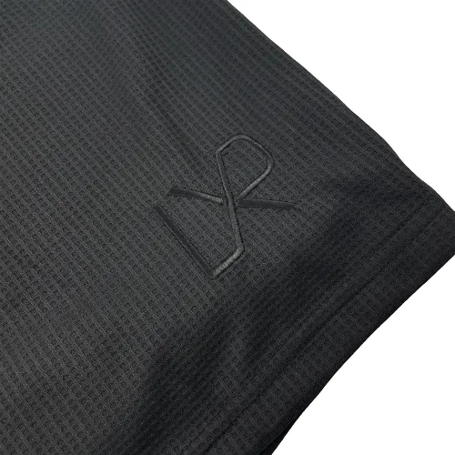 LXR Daily Shorts, Black Embroidery (Textured)