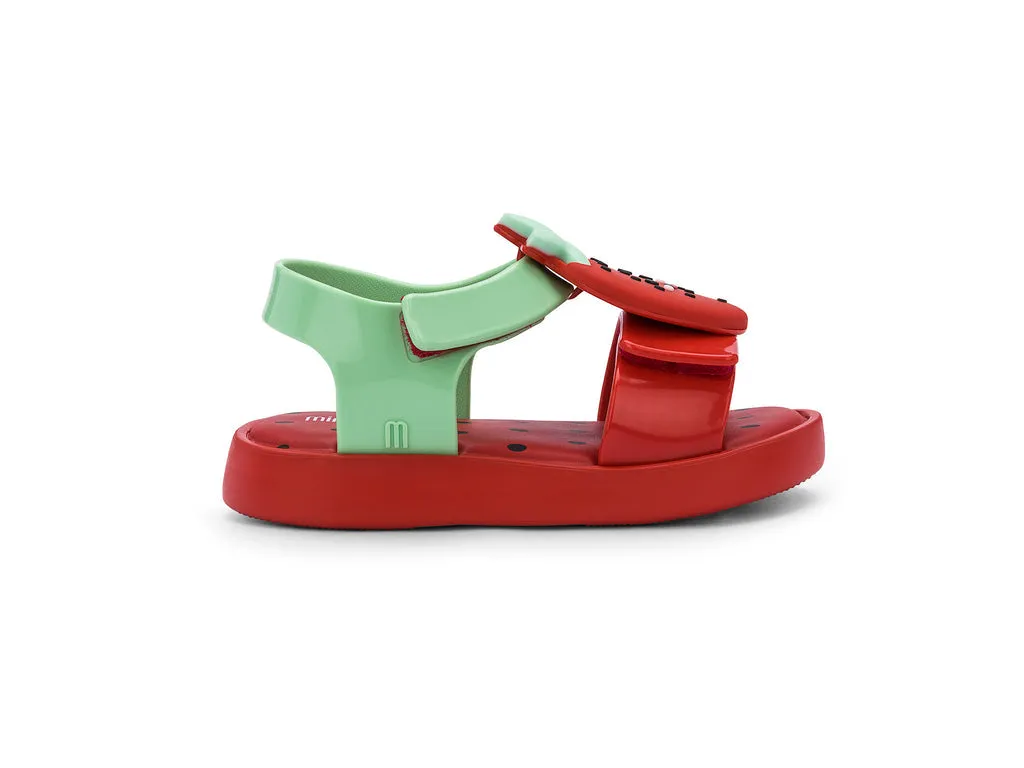 Mini Melissa Jump Fruitland BB Red Sandal With Strawberry Design