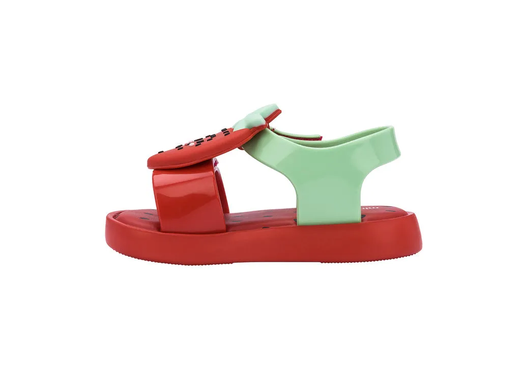 Mini Melissa Jump Fruitland BB Red Sandal With Strawberry Design