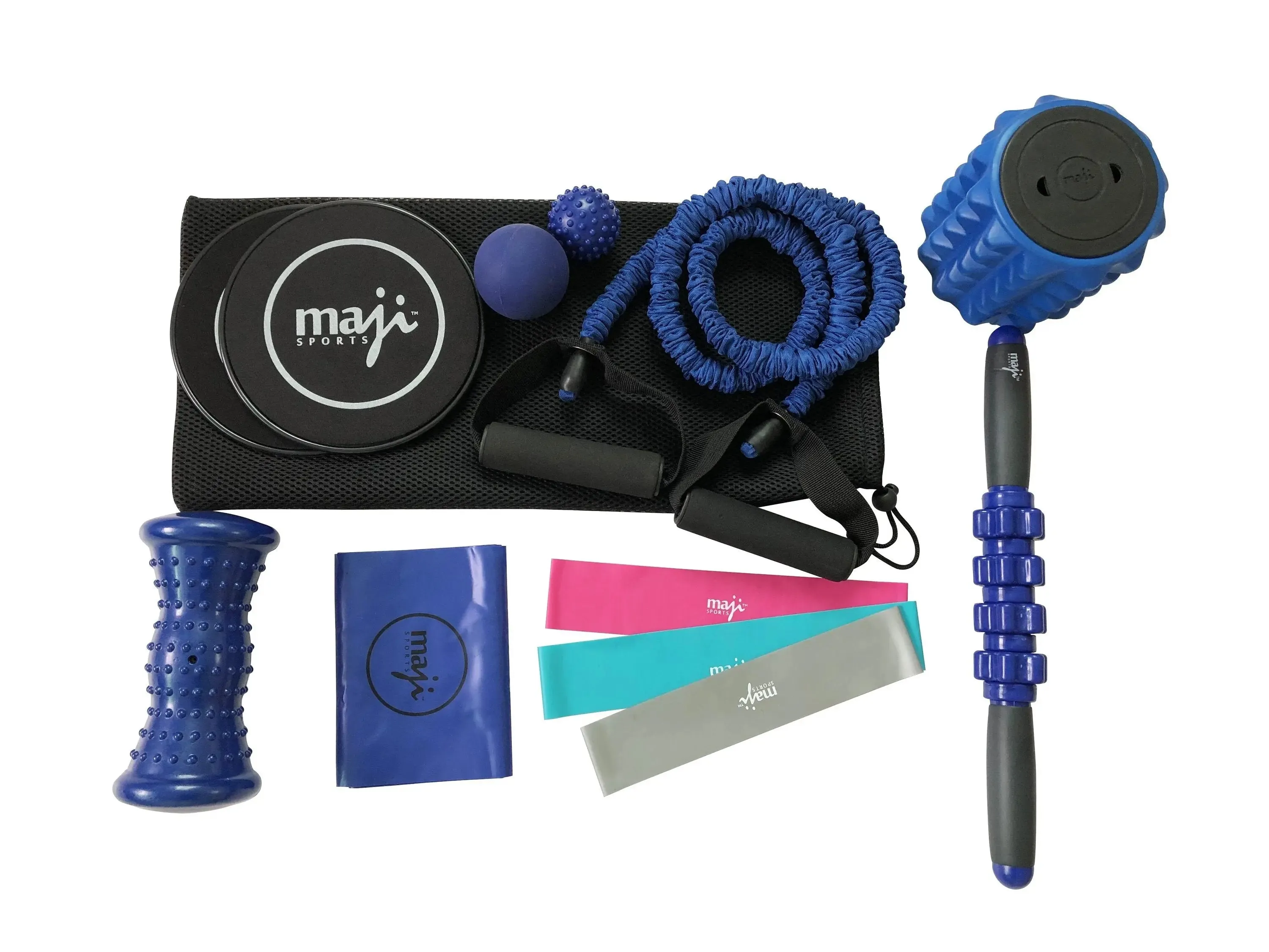 Muscle Recovery Kit: 6-in-1 Bundle with Resistance Bands, Roller Stick, Foot Massagers & Foam Roller