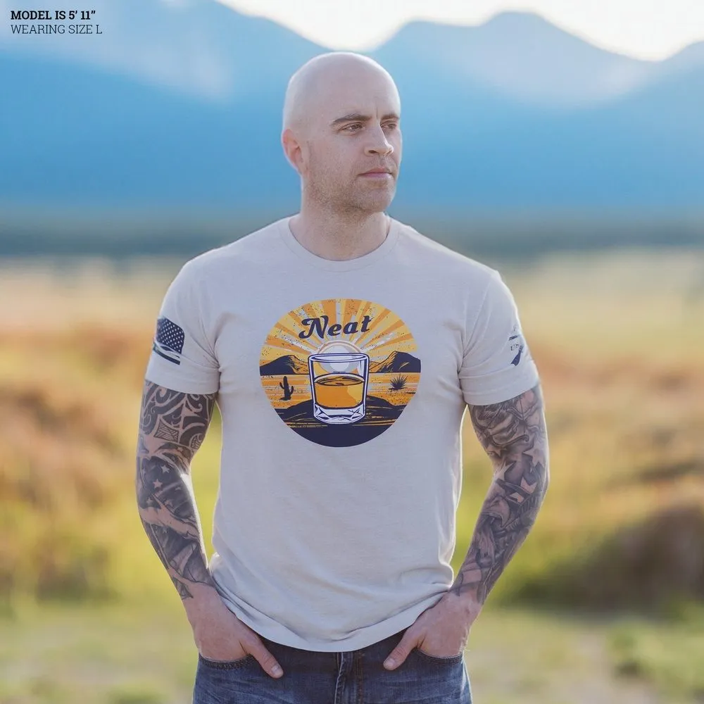 Neat Whiskey T-Shirt - Sand