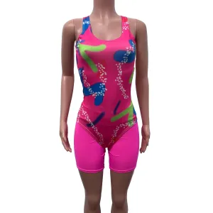 Neon Malibu Costume | Barbie Costume Cosplay Inspiration | Pink Leotard and Shorts