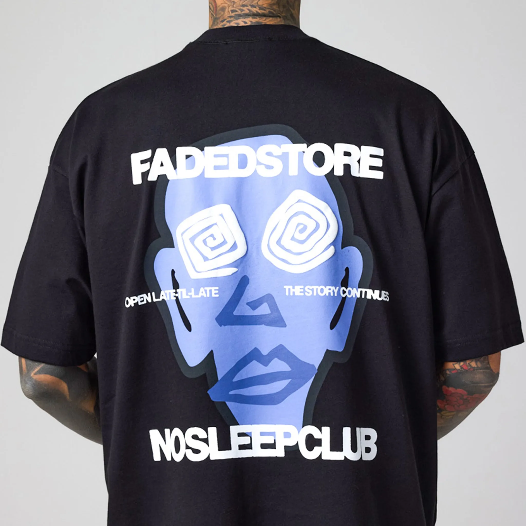 No Sleep Club Tribal T-Shirt | Black Blue