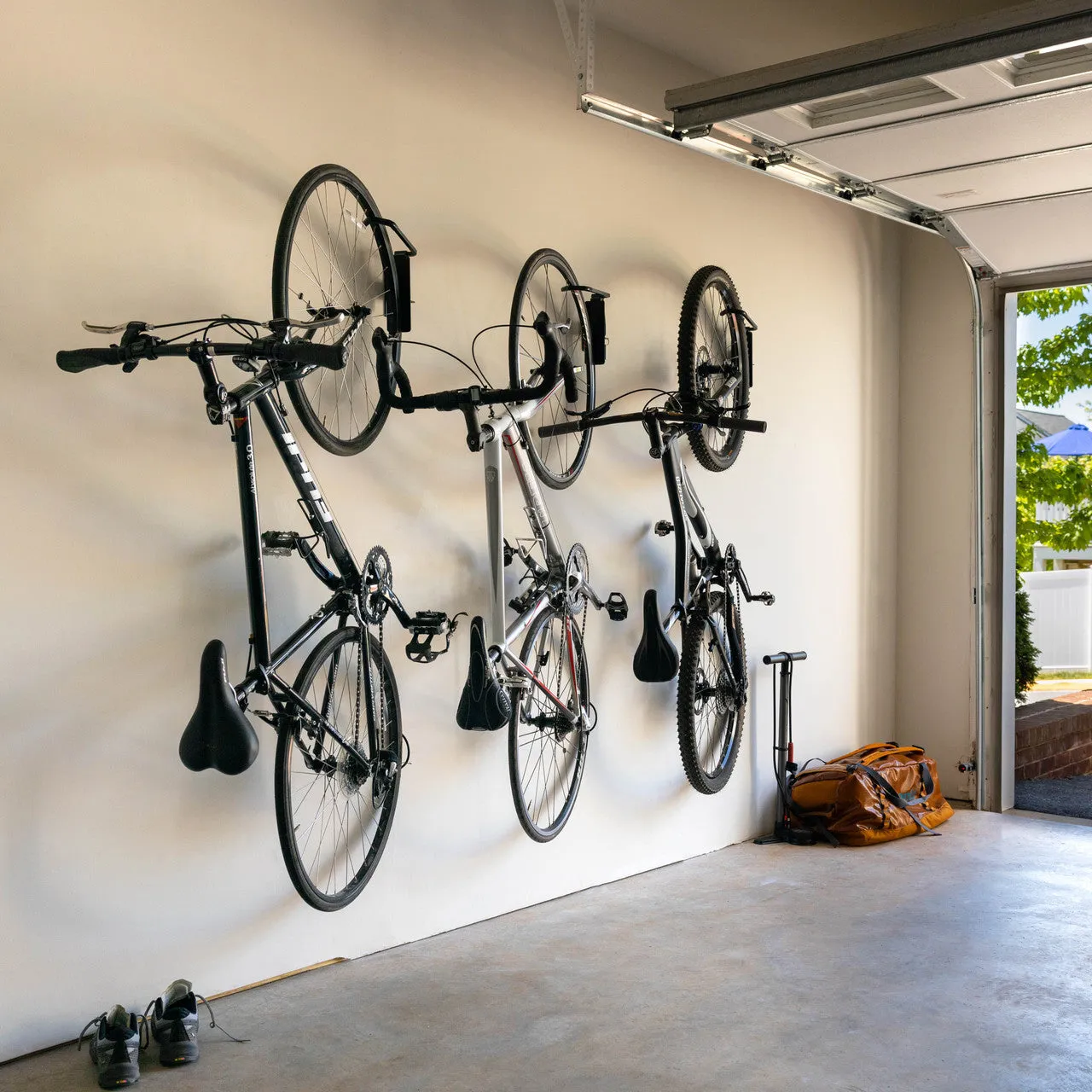 OUTLET | Swivel Mount Bike Storage Rack | 2 Bike Garage Wall Hooks