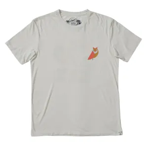 Owl Print Tee - Vaporous Gray