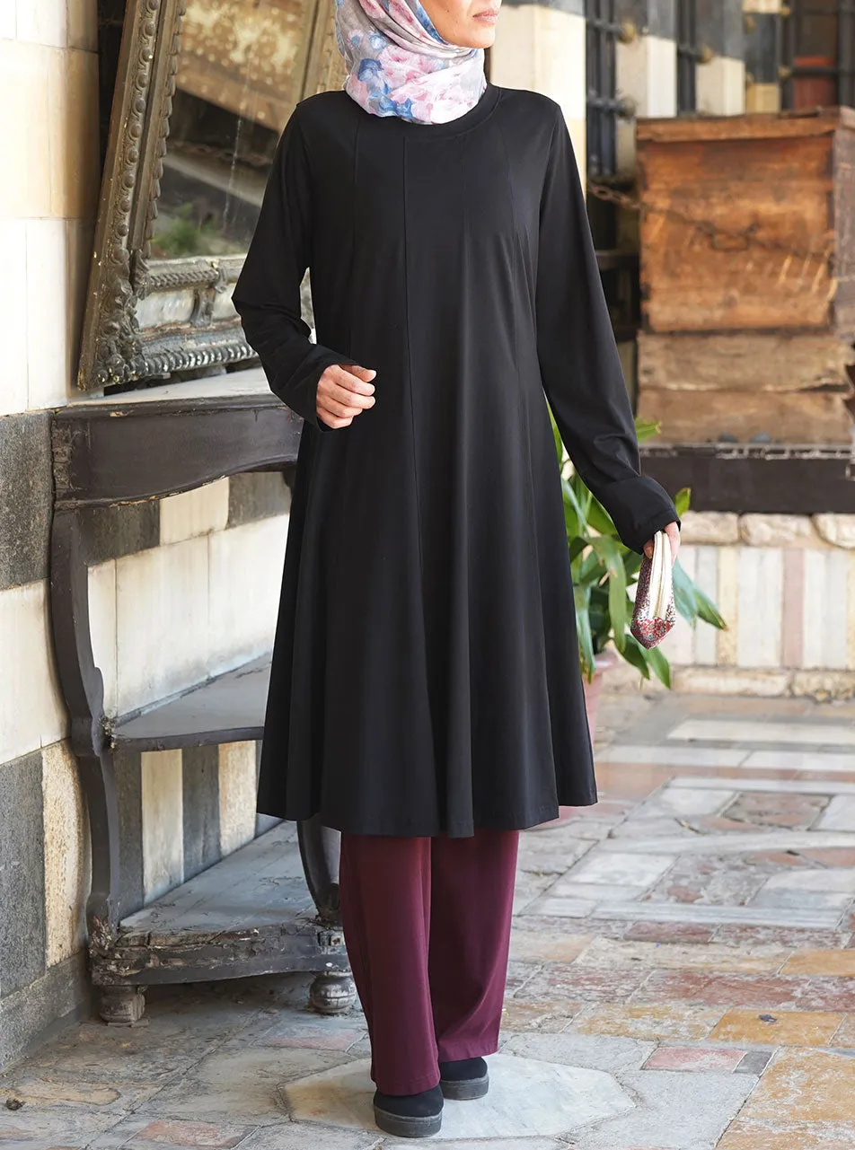 Paneled Jersey Tunic