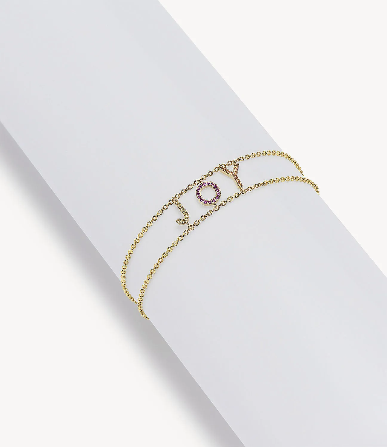 Pink & Yellow Sapphire 'Joy' Say Something Bracelet