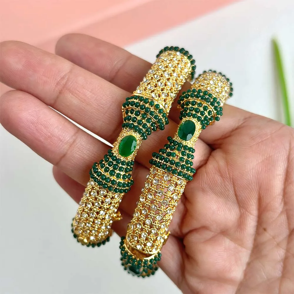 Qudsiya Kara Bangle (Green)