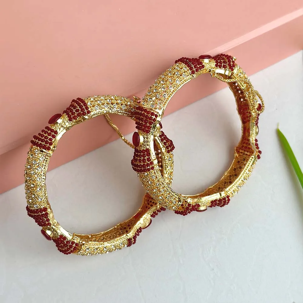 Qudsiya Kara Bangle (Maroon)