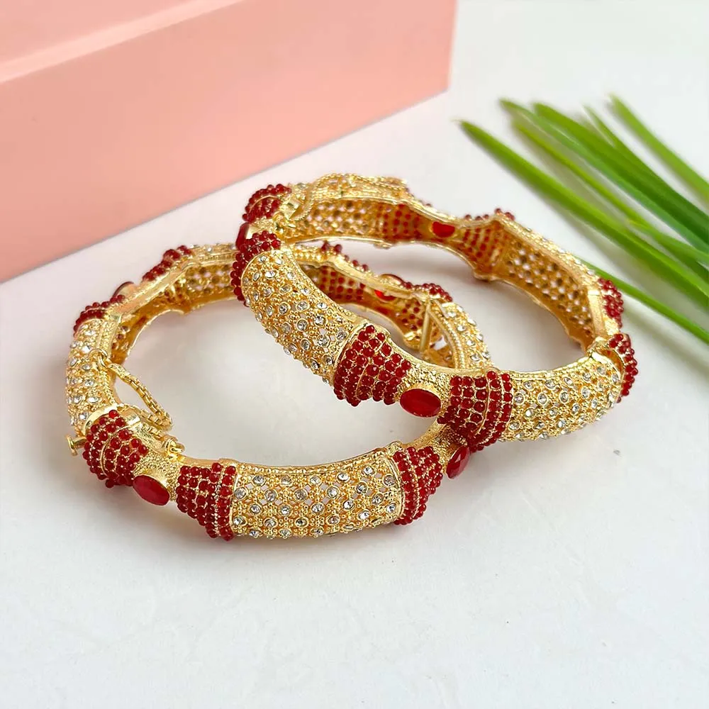 Qudsiya Kara Bangle (Maroon)