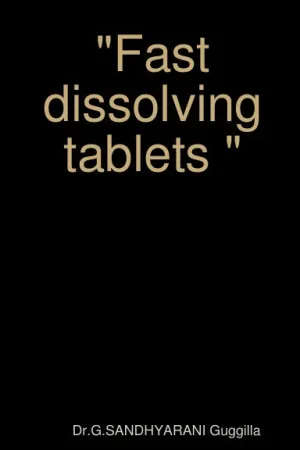 "Fast dissolving tablets "