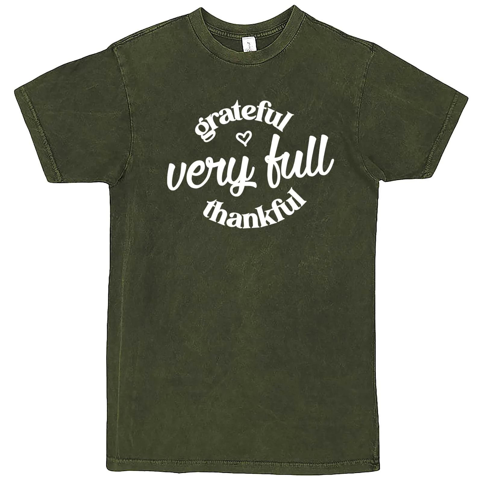 "Grateful, Very Full, Thankful" men's t-shirt