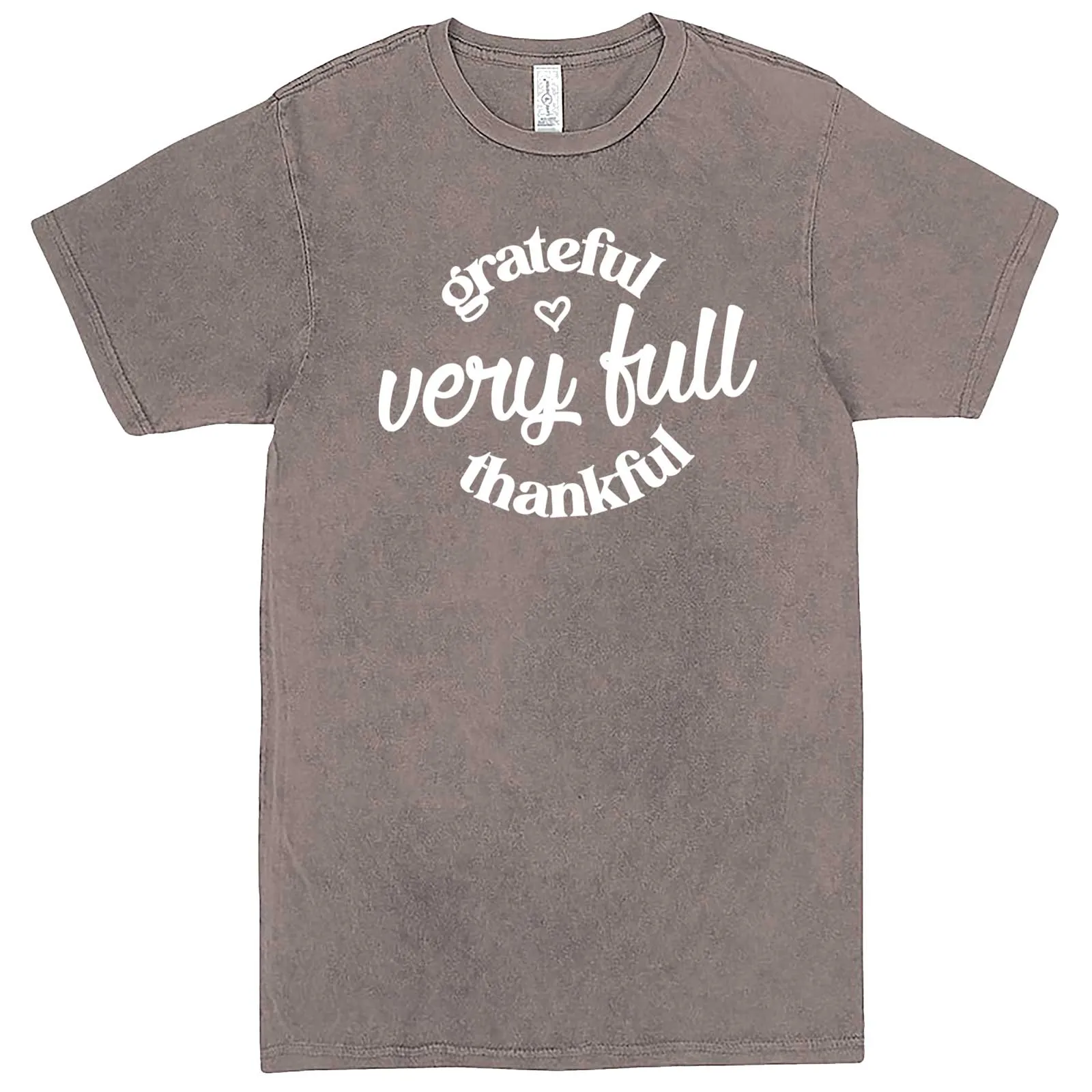 "Grateful, Very Full, Thankful" men's t-shirt