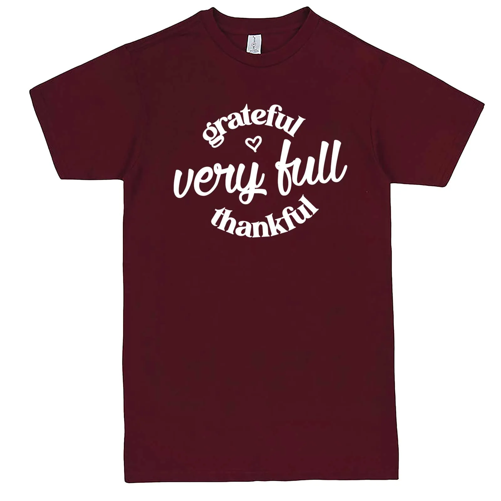 "Grateful, Very Full, Thankful" men's t-shirt