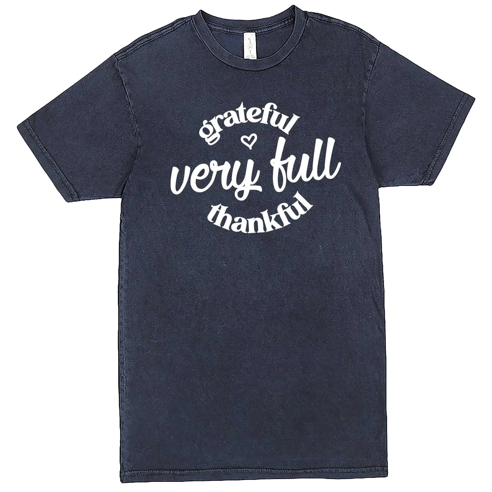 "Grateful, Very Full, Thankful" men's t-shirt