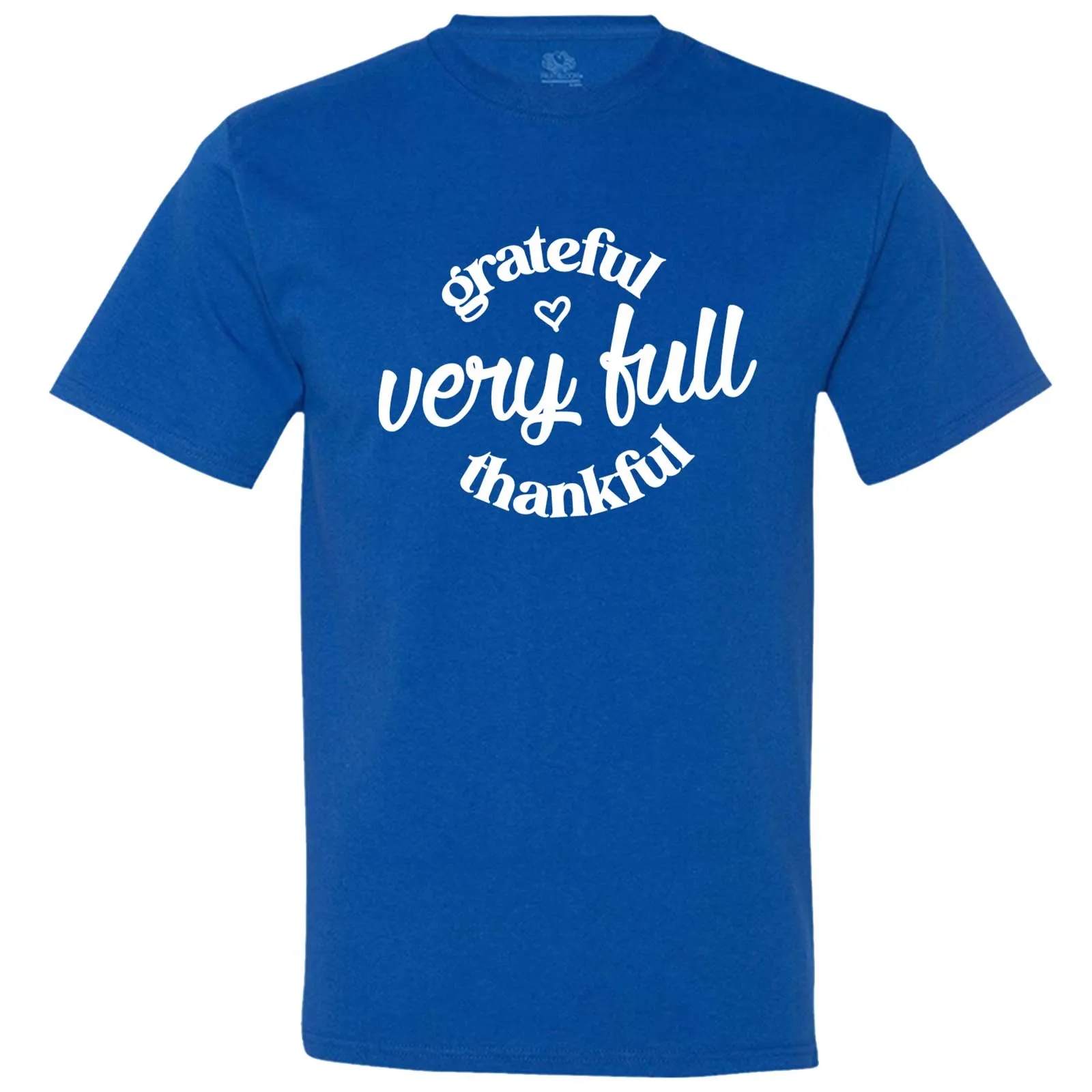 "Grateful, Very Full, Thankful" men's t-shirt