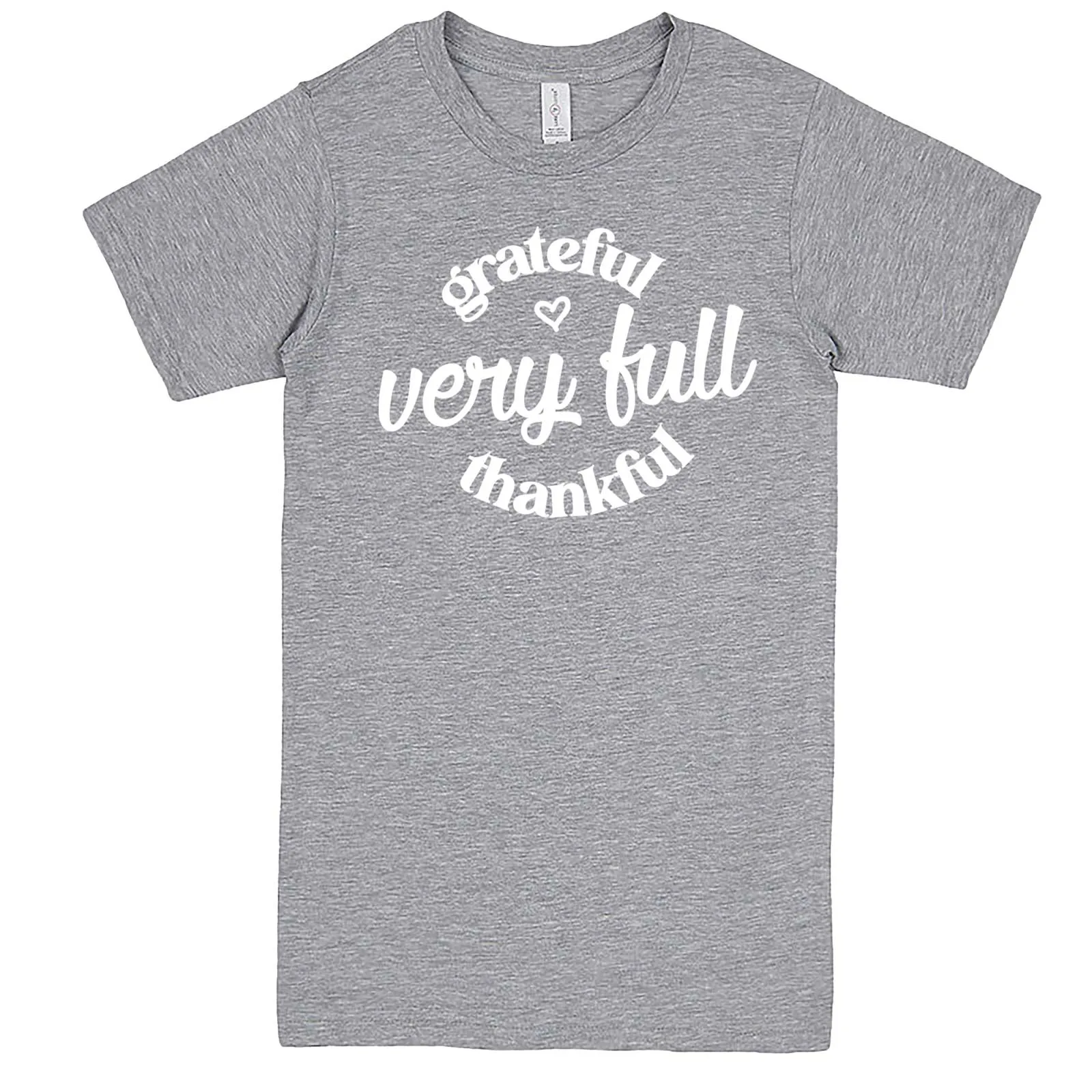 "Grateful, Very Full, Thankful" men's t-shirt