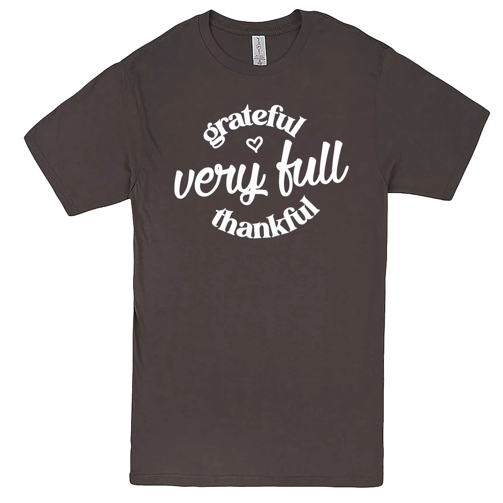 "Grateful, Very Full, Thankful" men's t-shirt