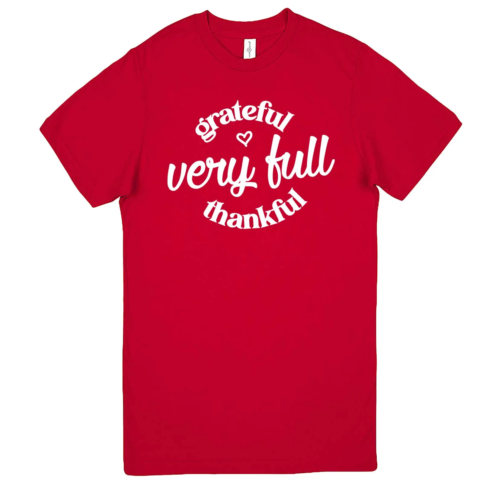 "Grateful, Very Full, Thankful" men's t-shirt