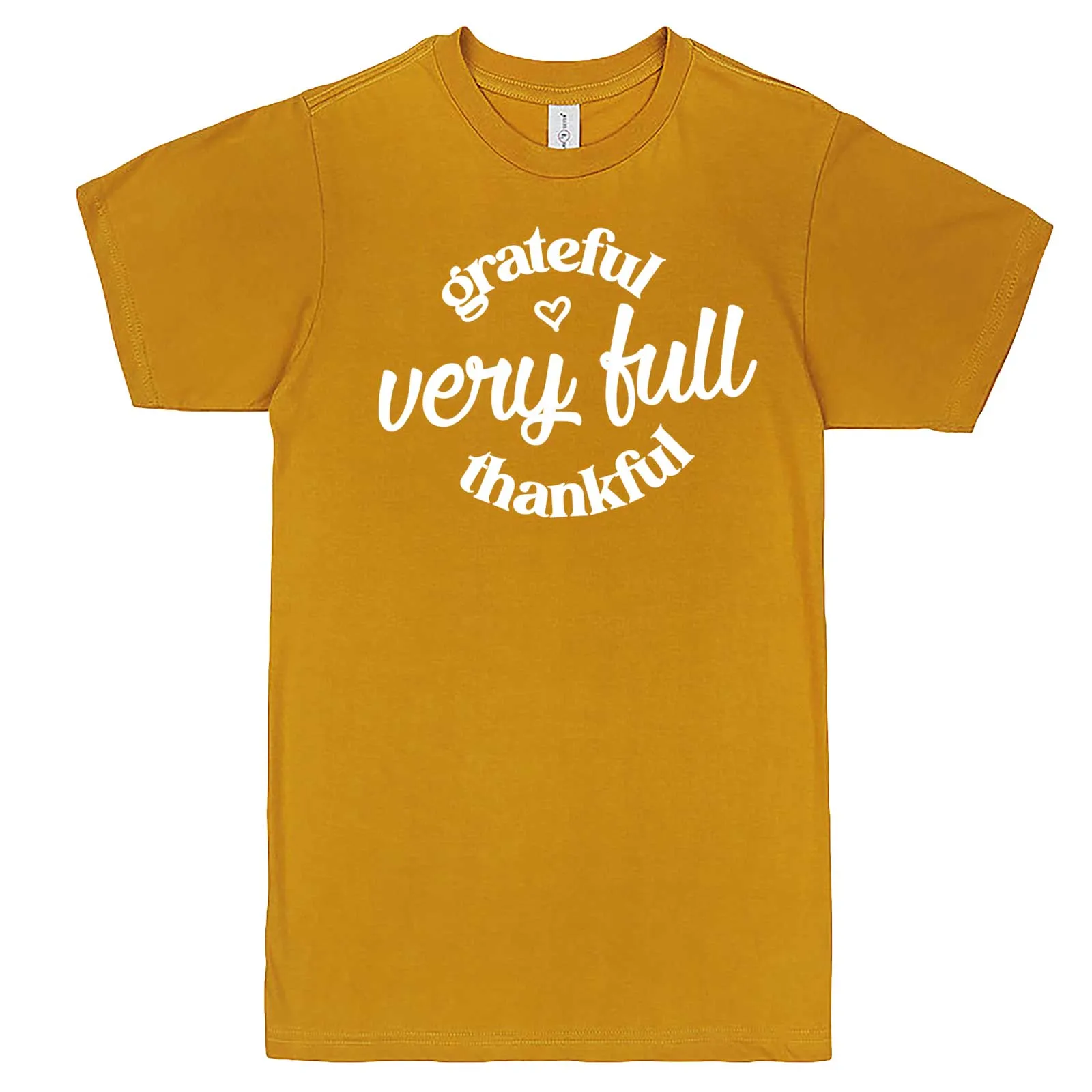 "Grateful, Very Full, Thankful" men's t-shirt