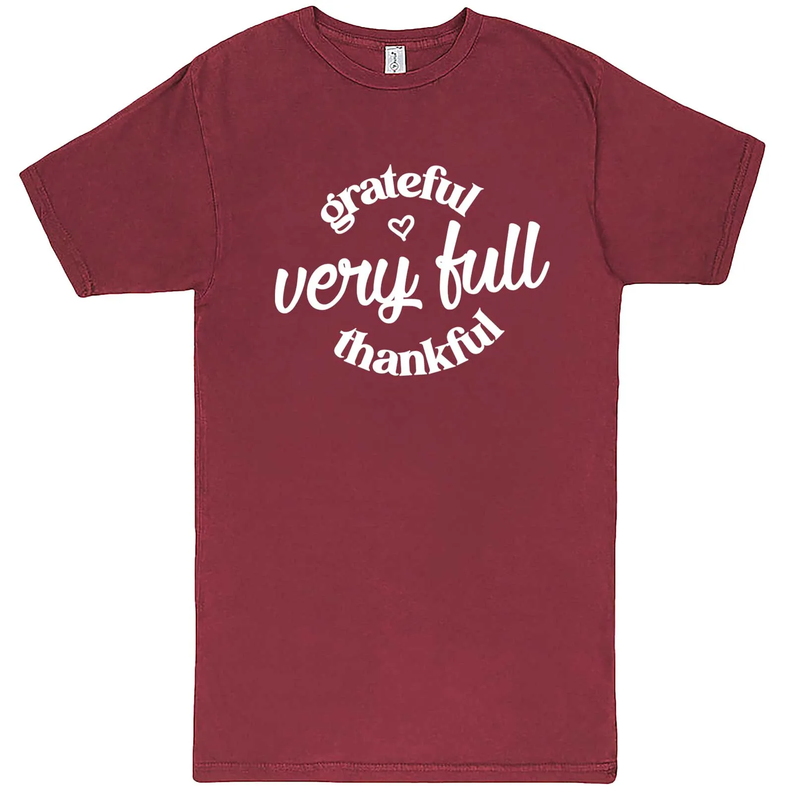 "Grateful, Very Full, Thankful" men's t-shirt