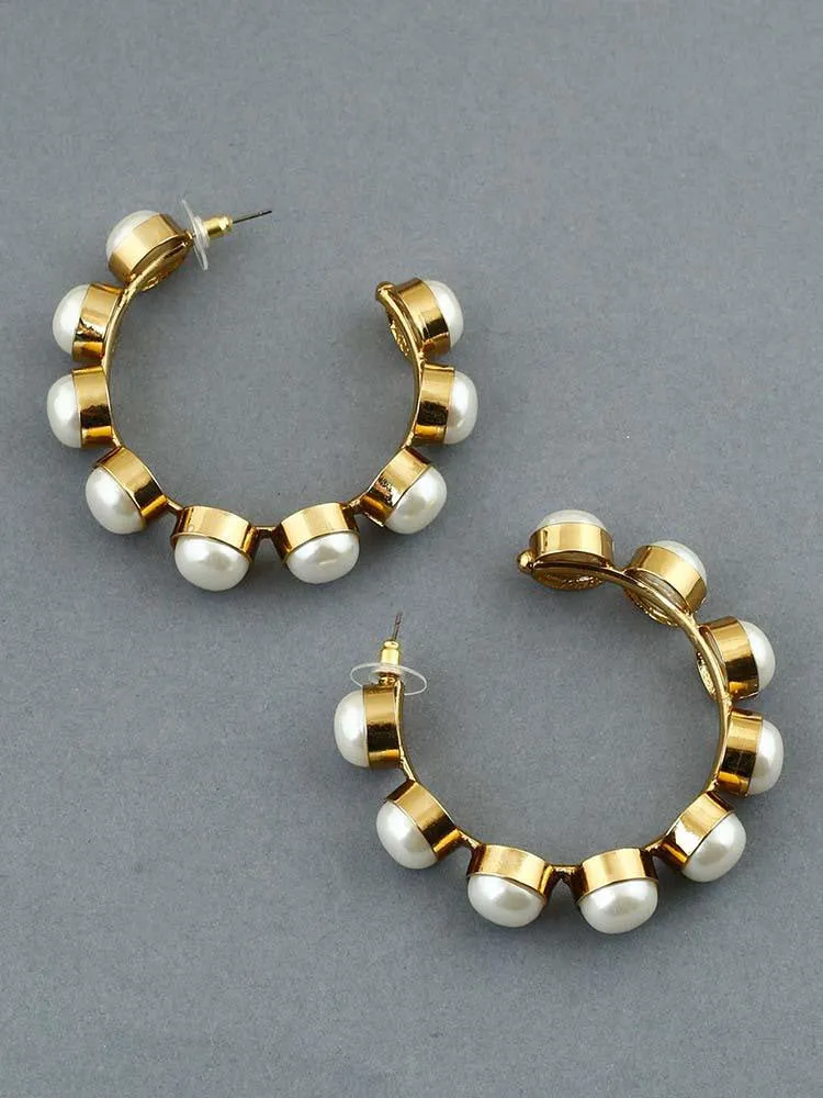 Reriti Golden Akoya Hoops