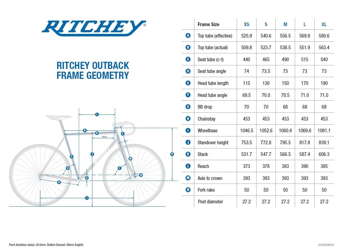 Ritchey Outback V2 50th Anniversary Frameset