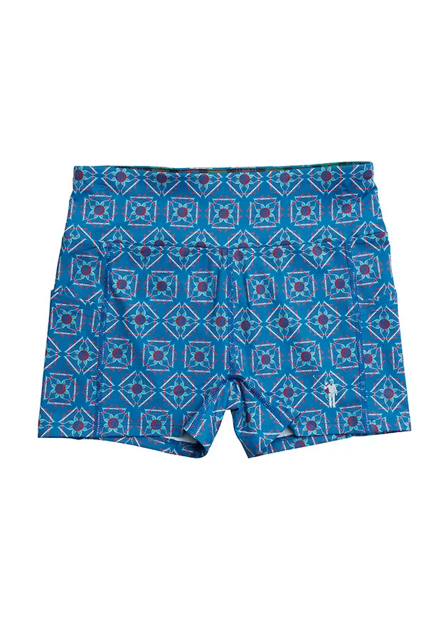 Sandy Tiles Women's Underall Shorts | Blue