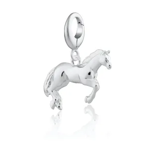 Silver Horse Charm