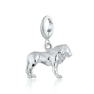 Silver Lion Charm