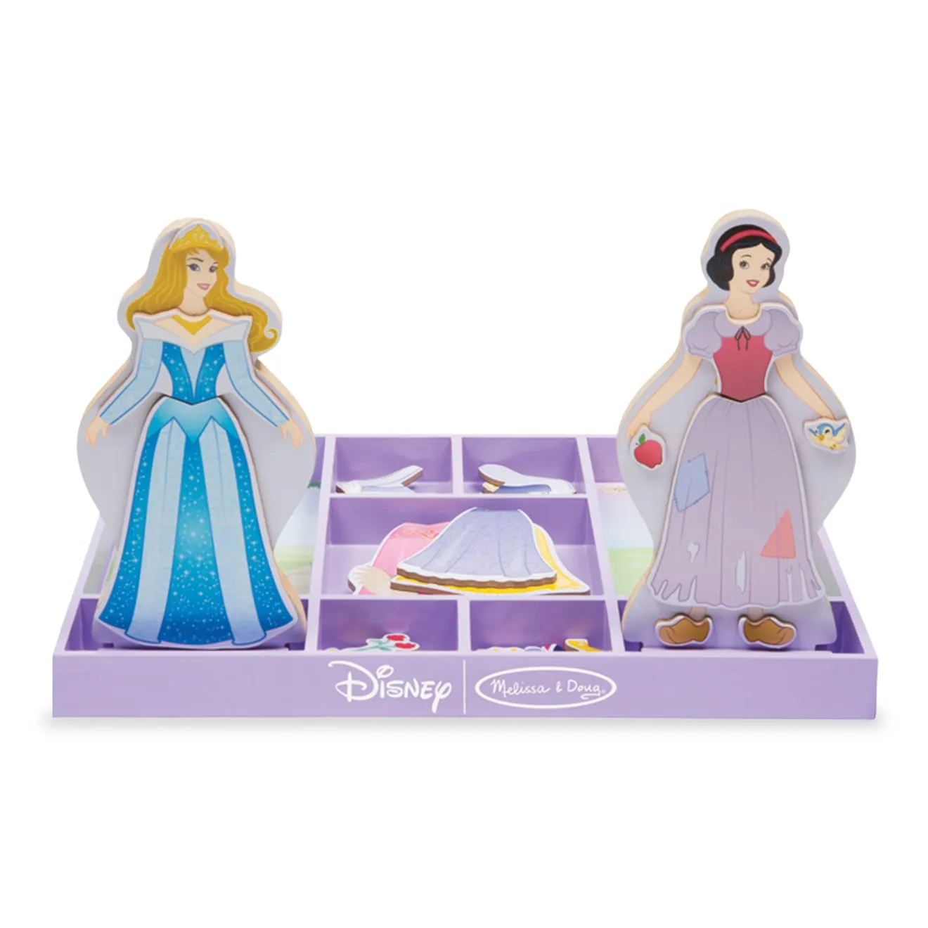 Sleeping Beauty & Snow White Wooden Magnetic Dress-Up