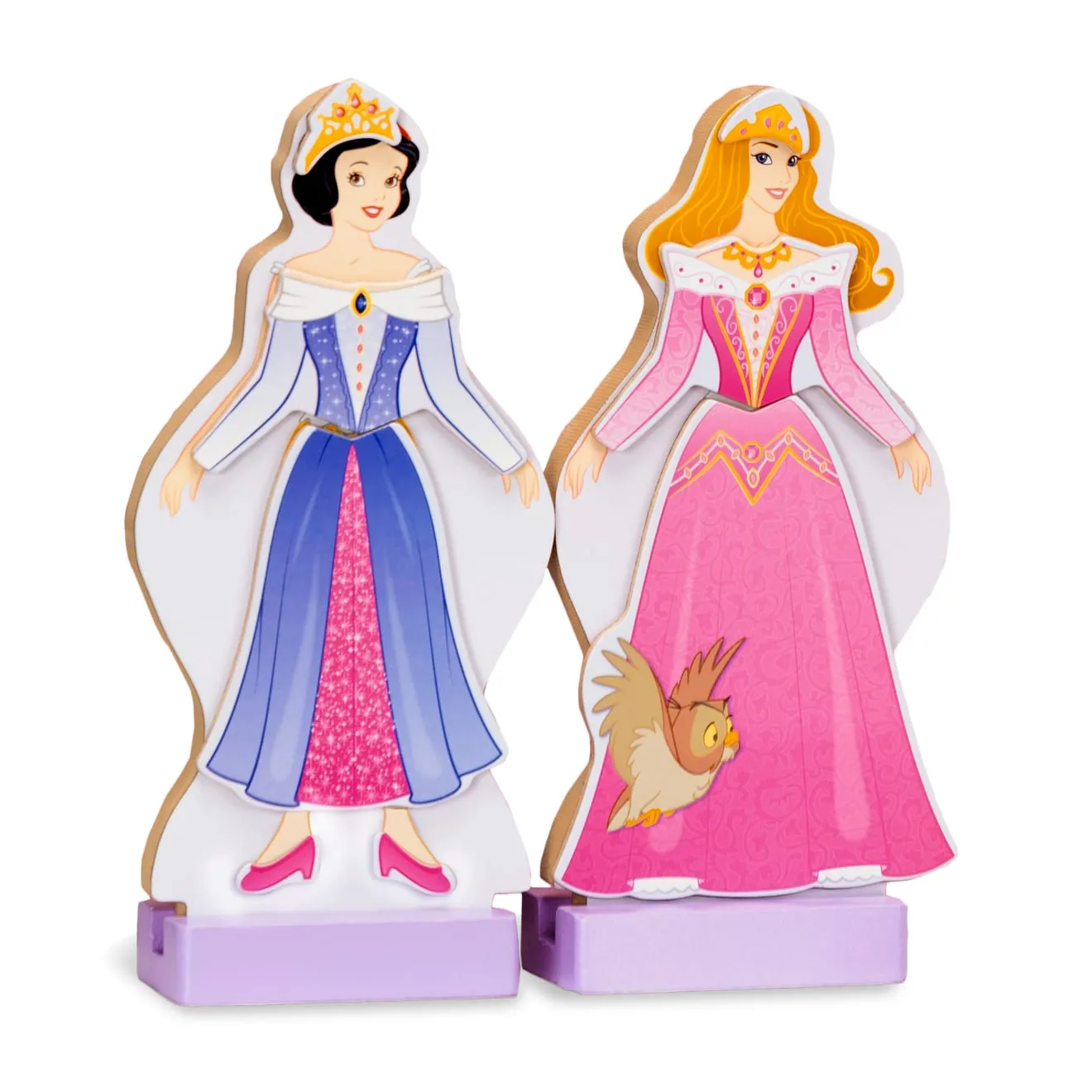 Sleeping Beauty & Snow White Wooden Magnetic Dress-Up