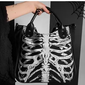 'Spookshow' Skeleton ribcage  handbag