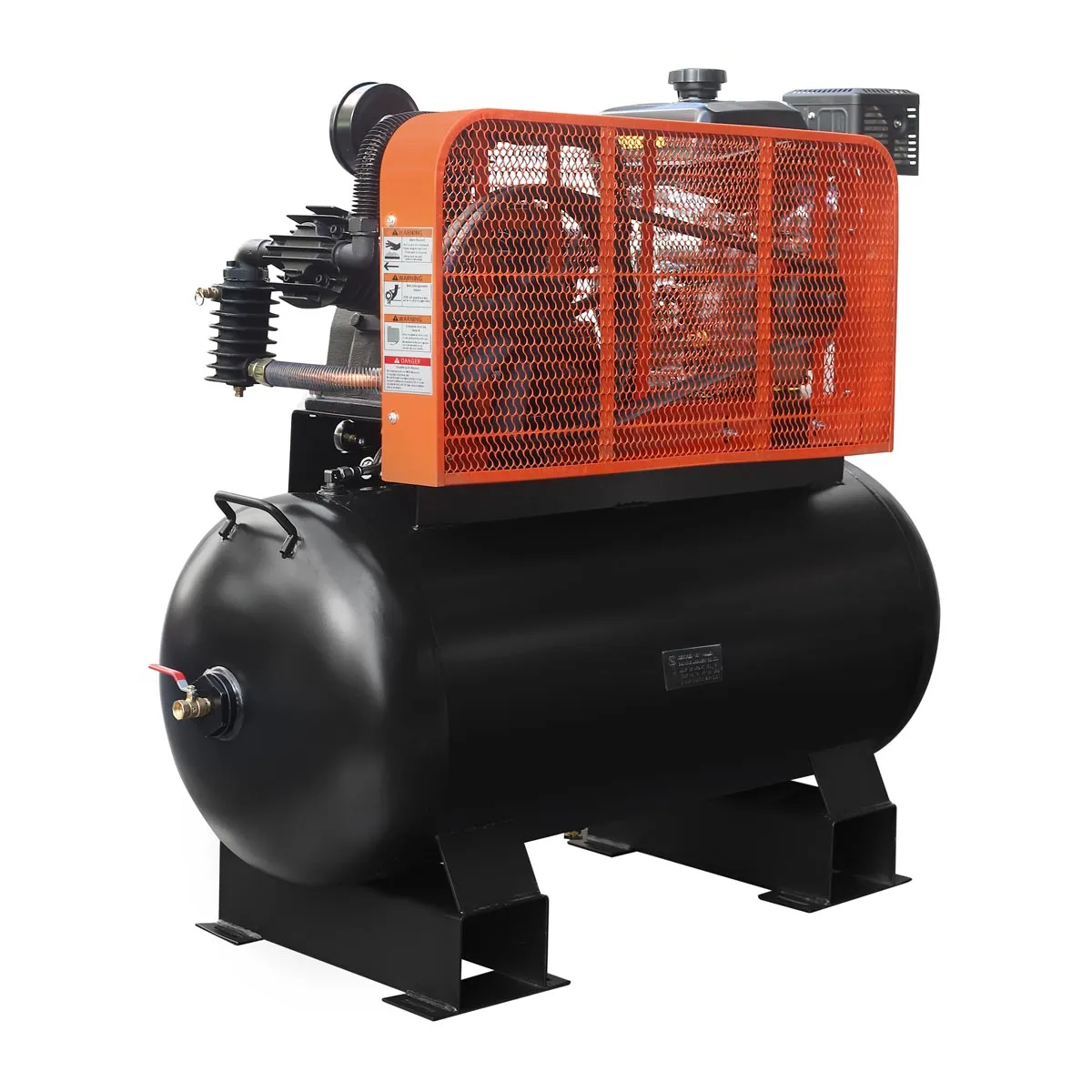 TMG Industrial 60 Gallon 2-Stage Truck Mounted Air Compressor, 14 HP Kohler Command Pro Engine, Horizontal Tank, 18.5 CFM @ 175 PSI, TMG-GAC60