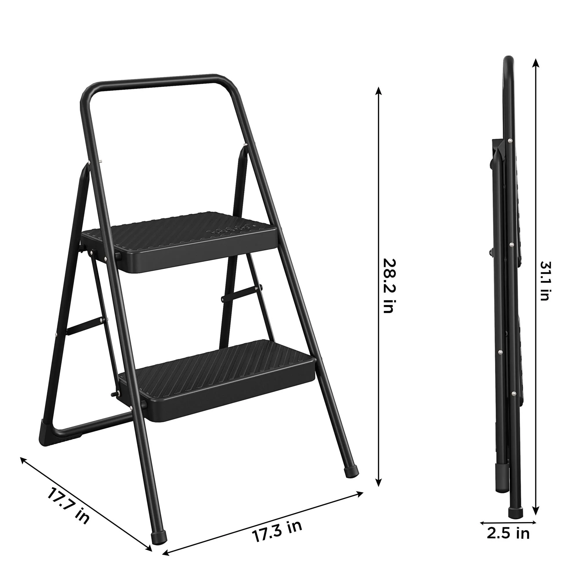 Two-Step Household Folding Step Stool