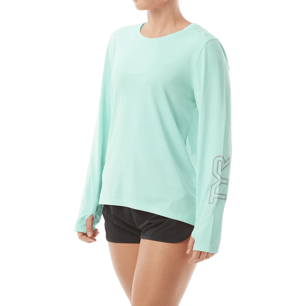 TYR Womens SunDefense Mint Long Sleeve Shirt