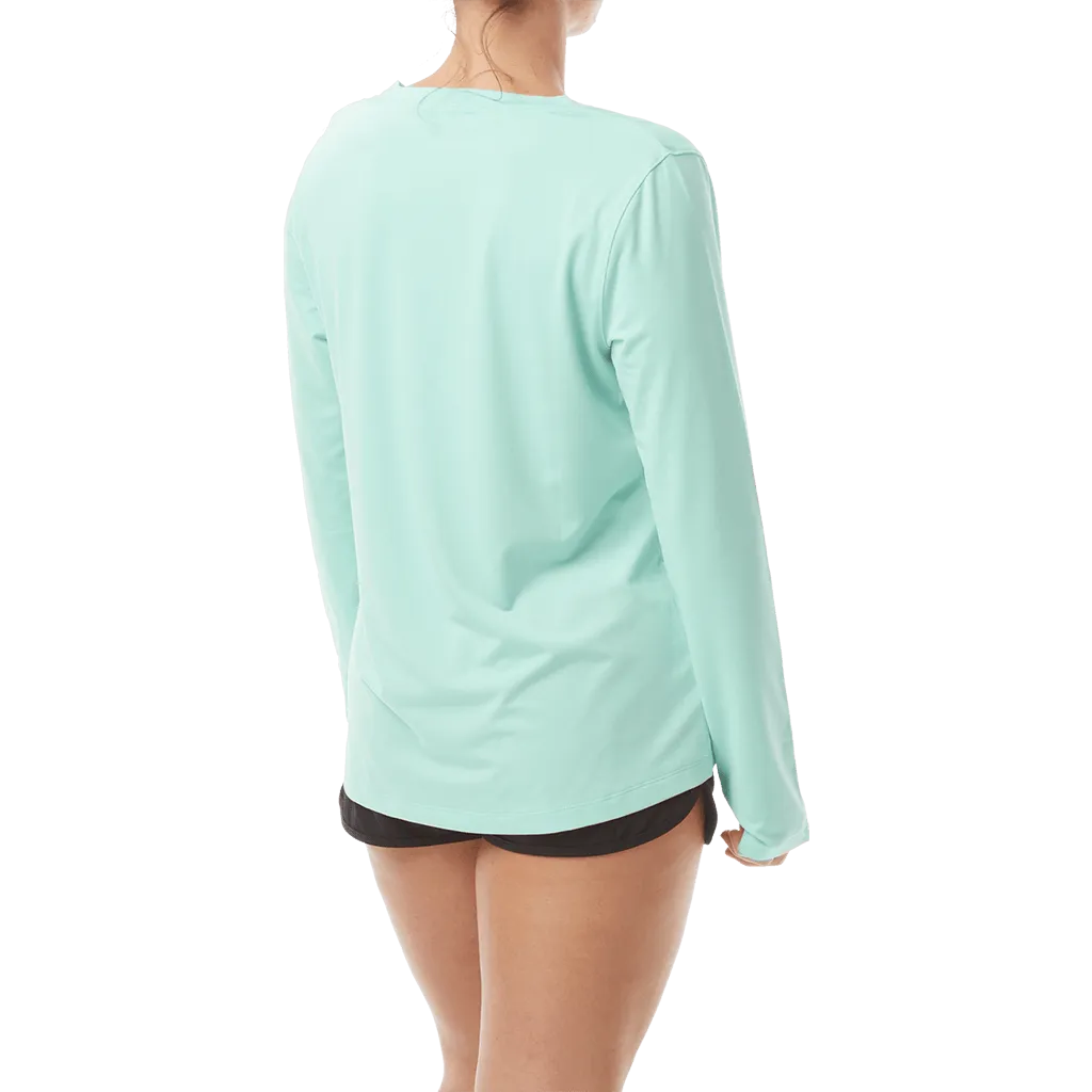 TYR Womens SunDefense Mint Long Sleeve Shirt