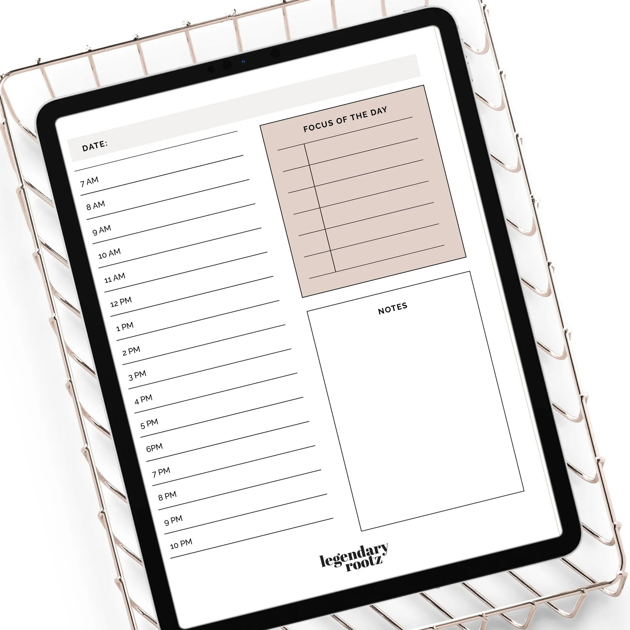 Undated Daily Digital Planner