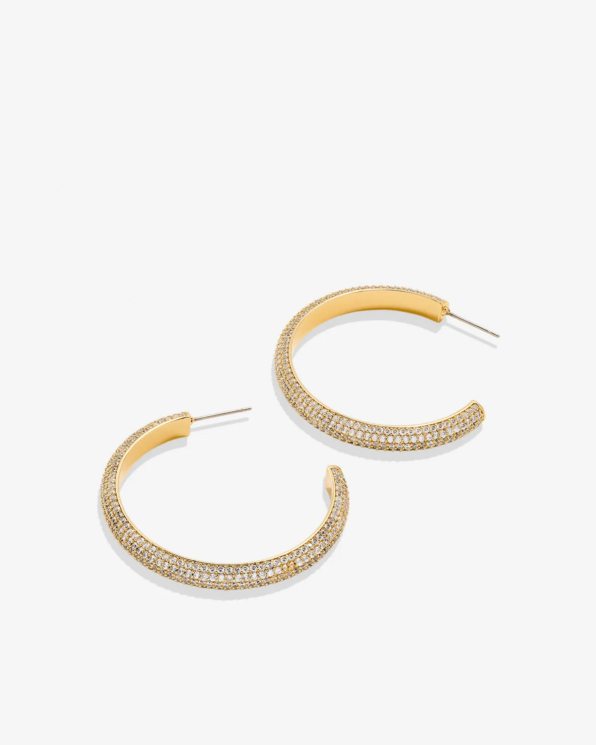 Unstoppable Pave Maxi Hoop Earrings