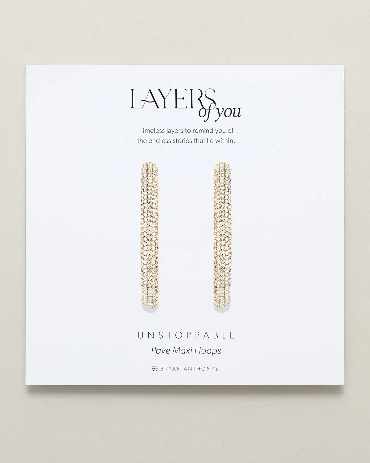 Unstoppable Pave Maxi Hoop Earrings