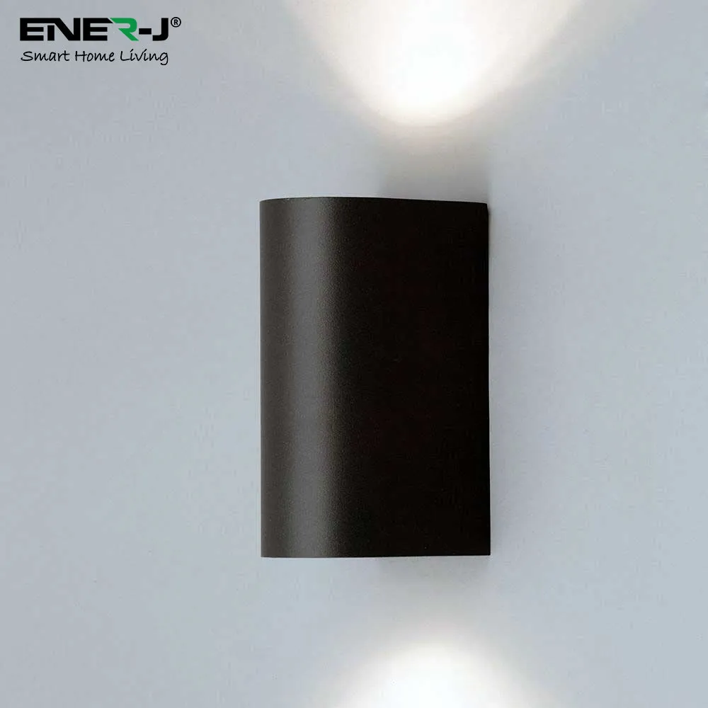 Up-Down Wall Light Black Housing, Indoor / Outdoor, GU10 Fitting, IP44 Up-Down Outdoor Wall Light (Max 35Wx2)