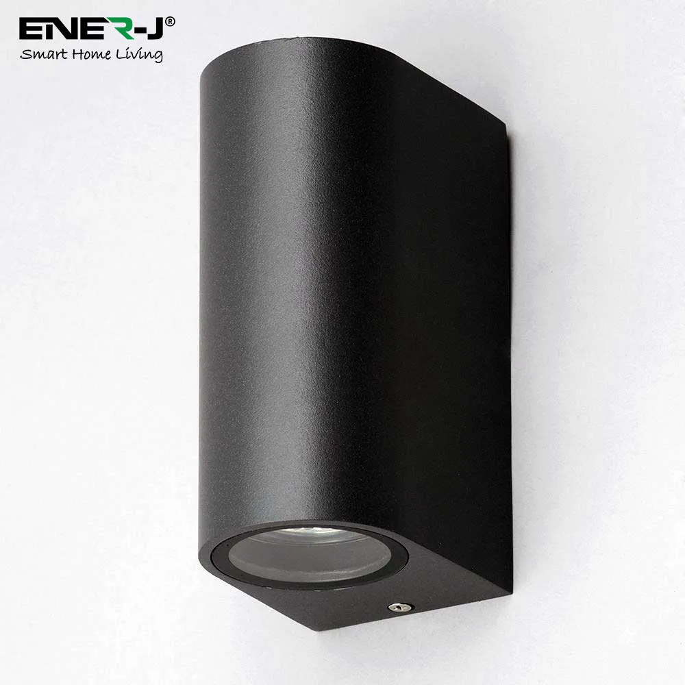 Up-Down Wall Light Black Housing, Indoor / Outdoor, GU10 Fitting, IP44 Up-Down Outdoor Wall Light (Max 35Wx2)